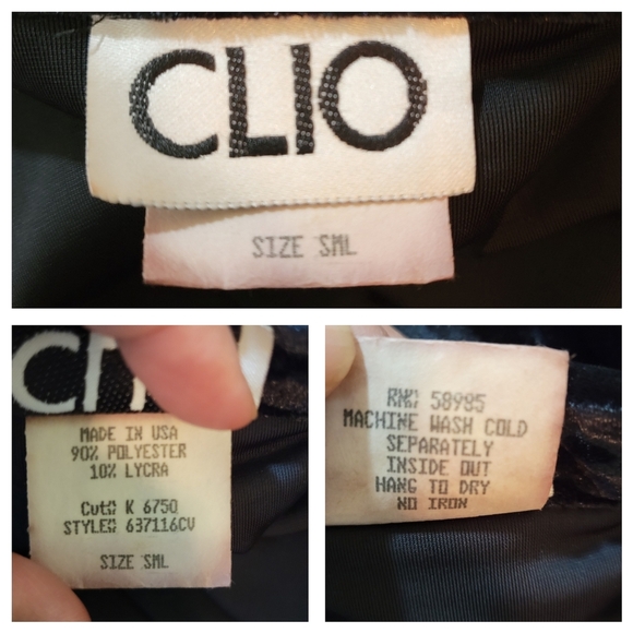 VTG Clio Black Burnout Velvet Button-Up Shirt King Sleeve Sz SML Y2K Whimsigoth - Picture 10 of 11